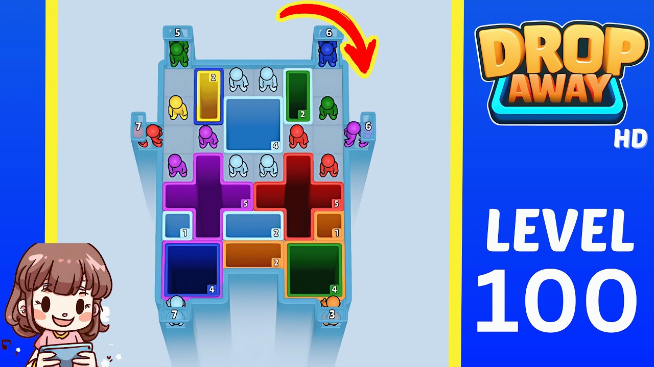 Drop Away Level 100: Drop Away Level 100 - Walkthrough Solution Game
