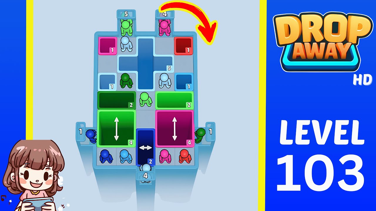 Drop Away Level 103: Drop Away Level 103 - Walkthrough Solution Game
