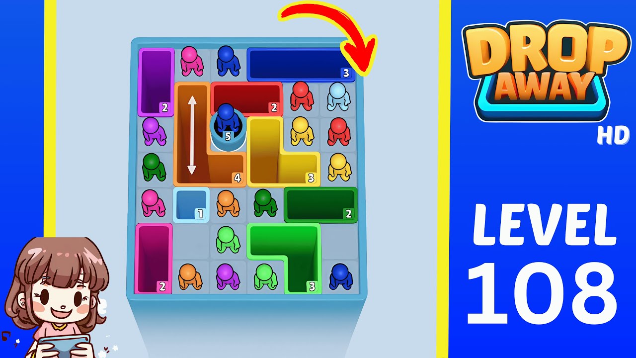 Drop Away Level 108: Drop Away Level 108 - Walkthrough Solution Game