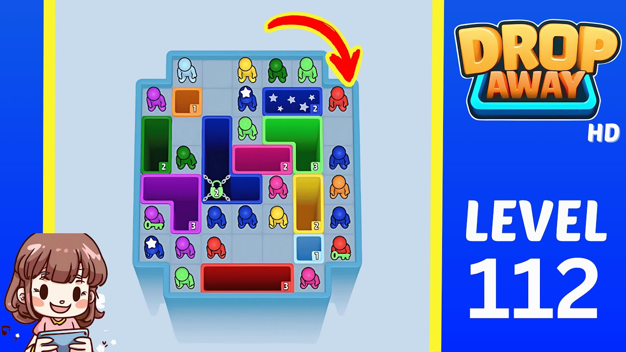 Drop Away Level 112: Drop Away Level 112 - Walkthrough Solution Game