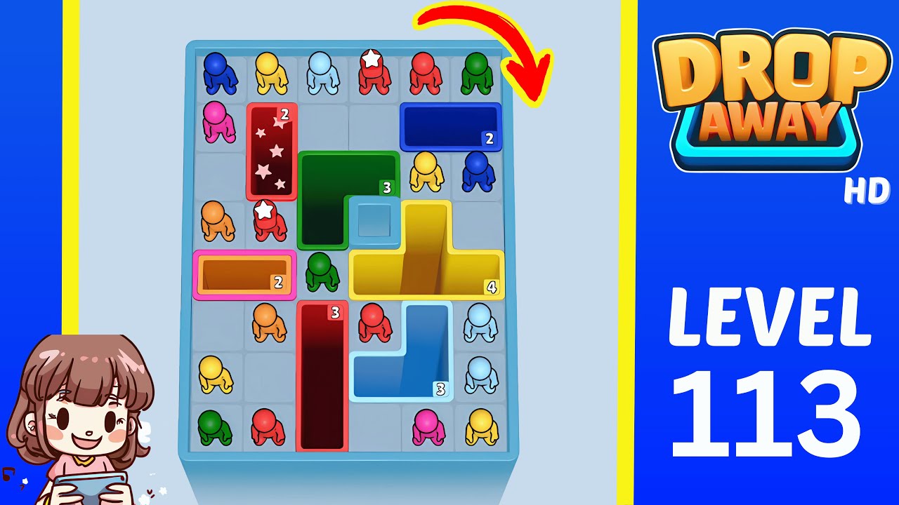Drop Away Level 113: Drop Away Level 113 - Walkthrough Solution Game