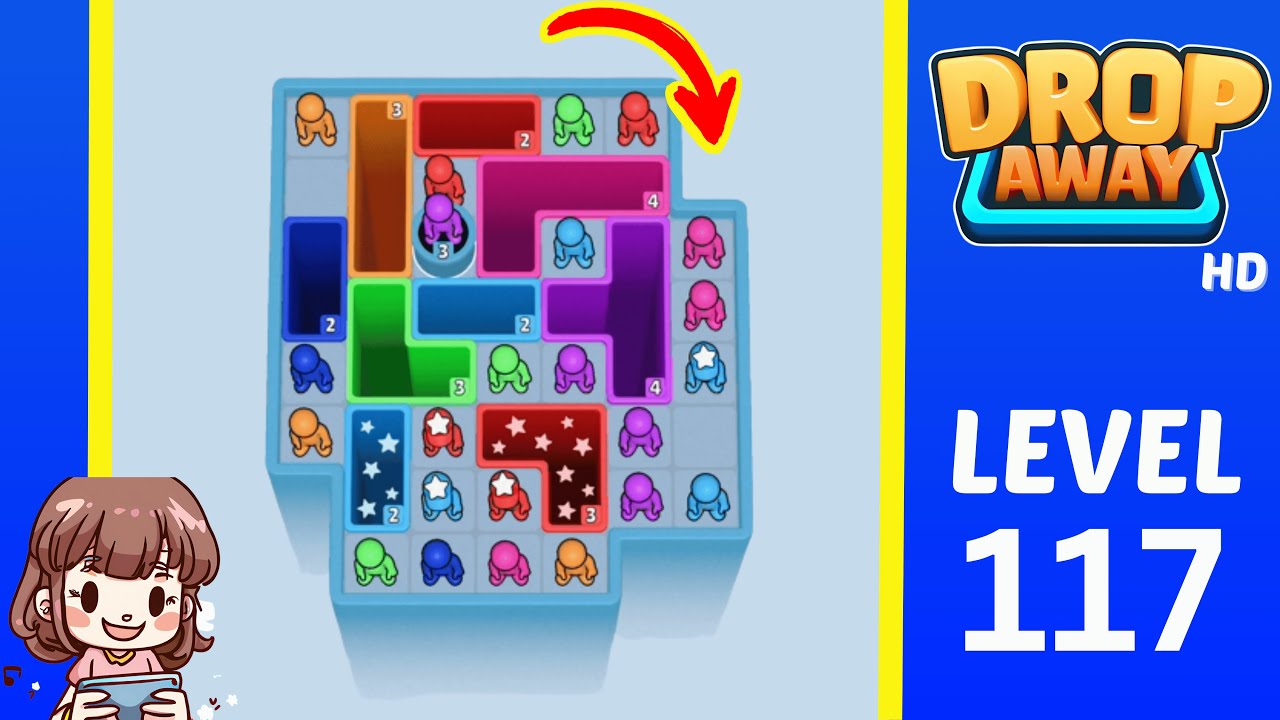 Drop Away Level 117: Drop Away Level 117 - Walkthrough Solution Game
