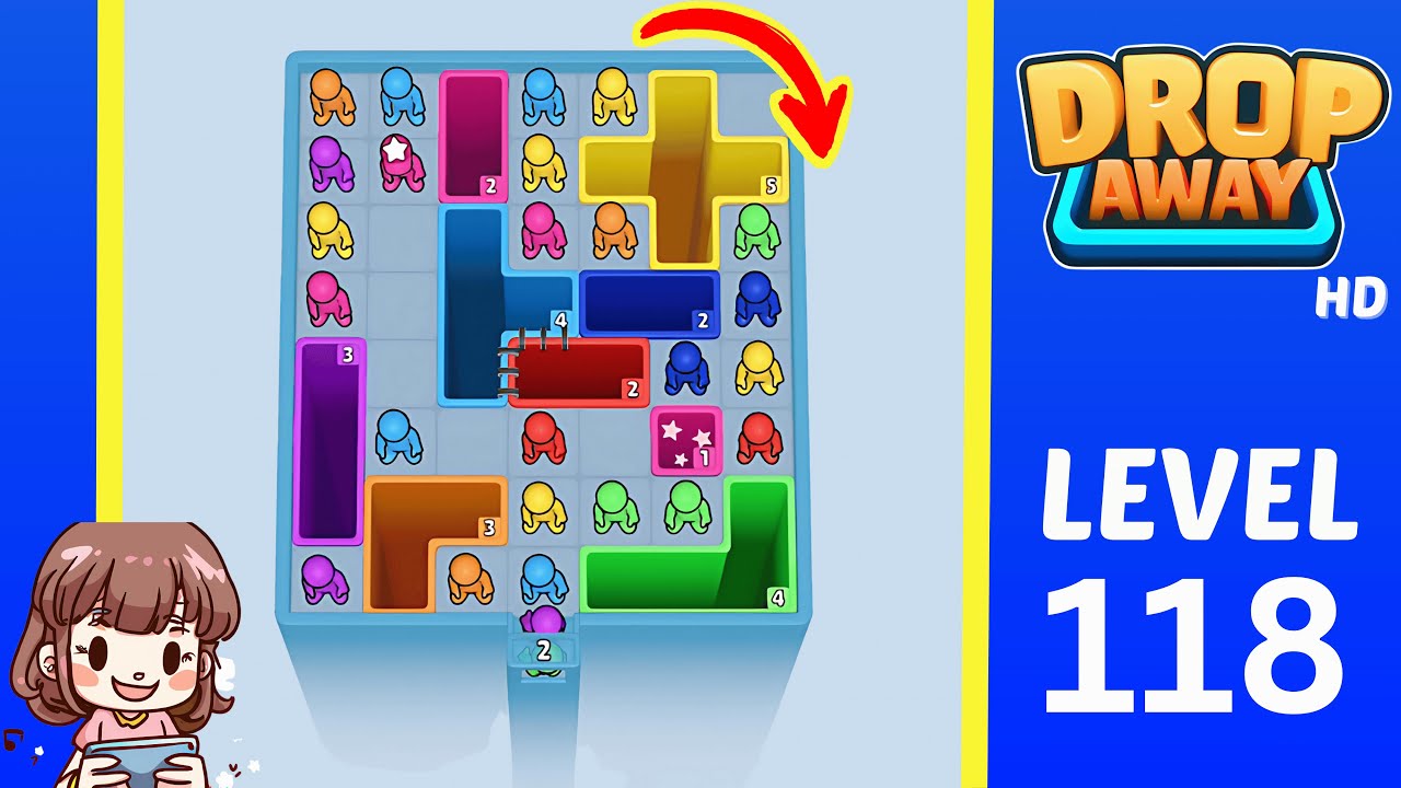 Drop Away Level 118: Drop Away Level 118 Solution Walkthrough