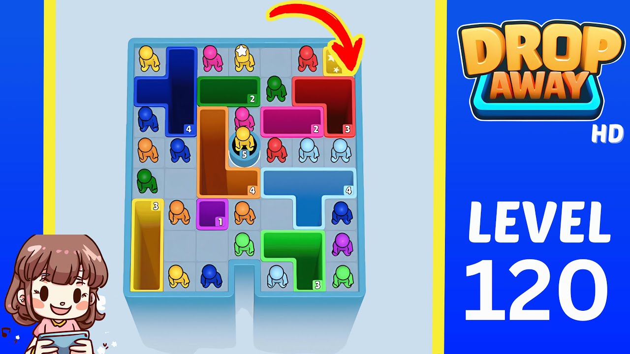 Drop Away Level 120: Drop Away Level 120 - Walkthrough Solution Game