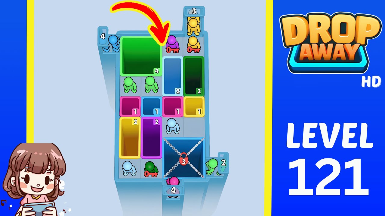 Drop Away Level 121: Drop Away Level 121 - Walkthrough Solution Game
