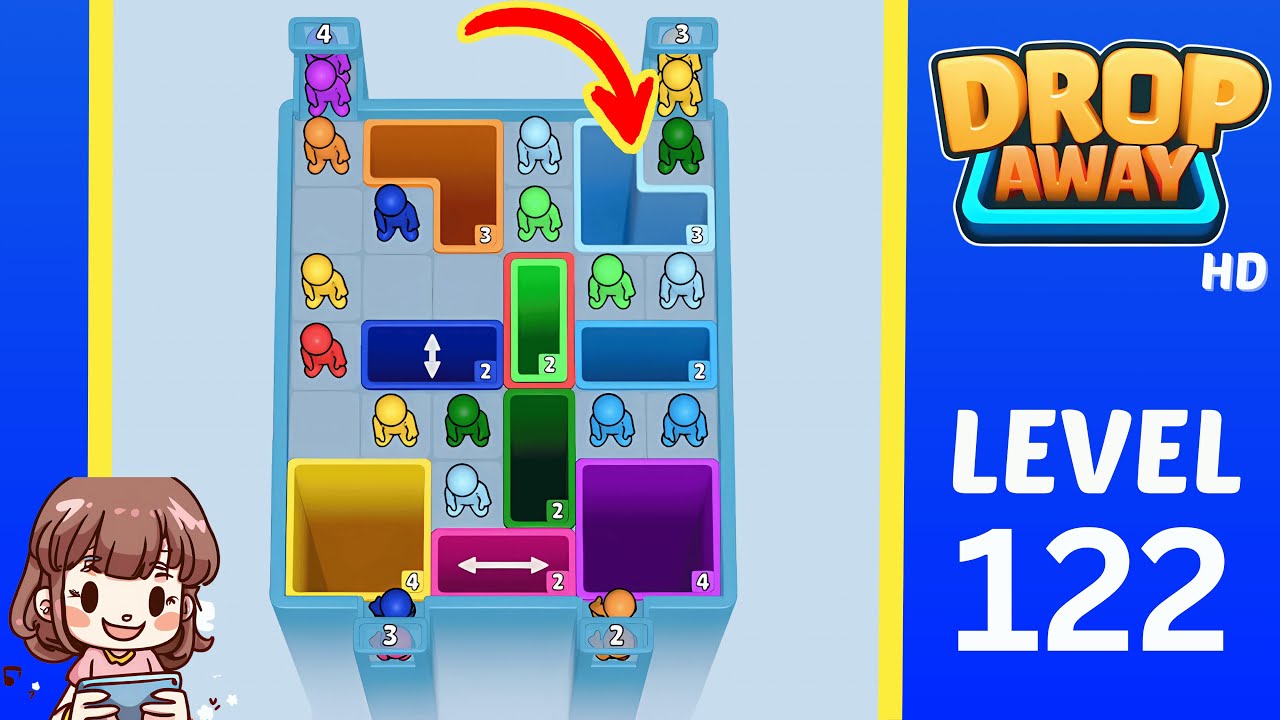 Drop Away Level 122: Drop Away Level 122 - Walkthrough Solution Game