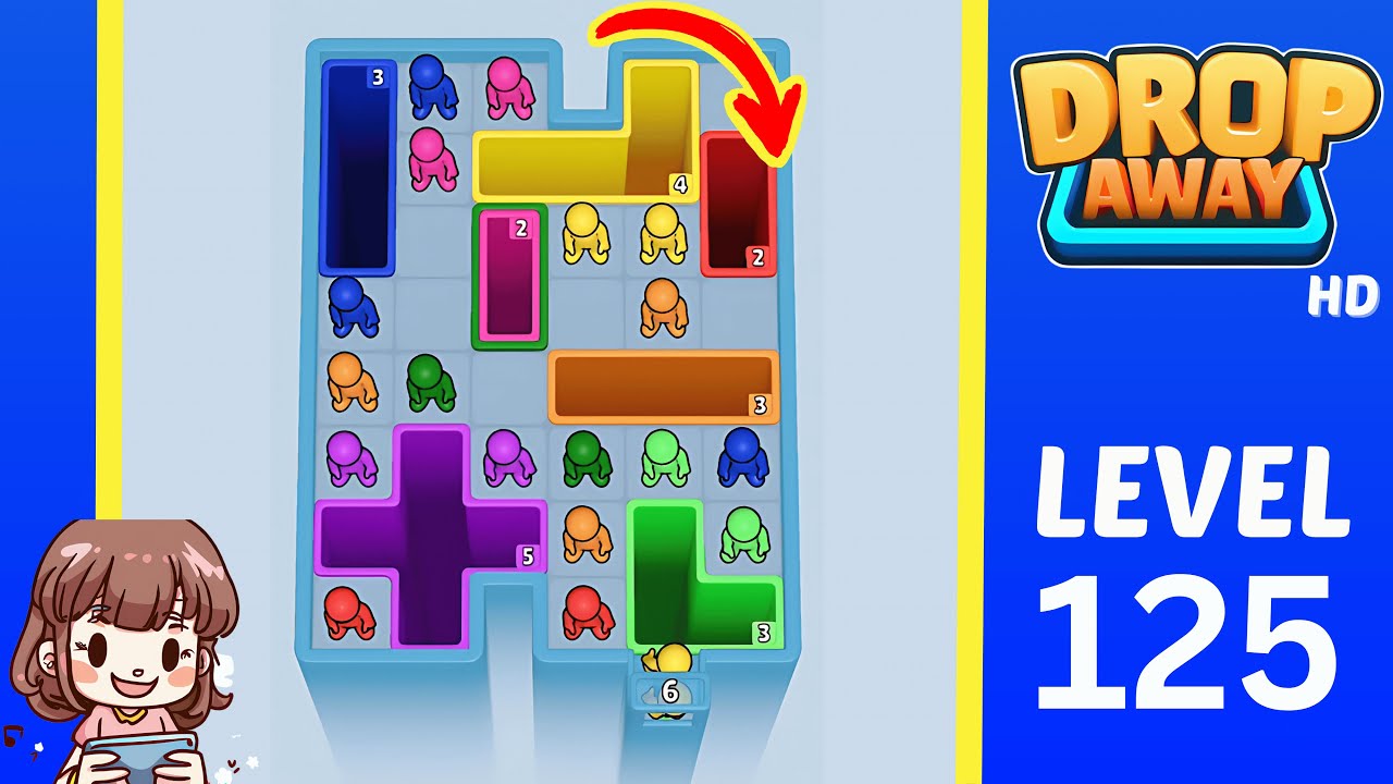 Drop Away Level 125: Drop Away Level 125 - Walkthrough Solution Game
