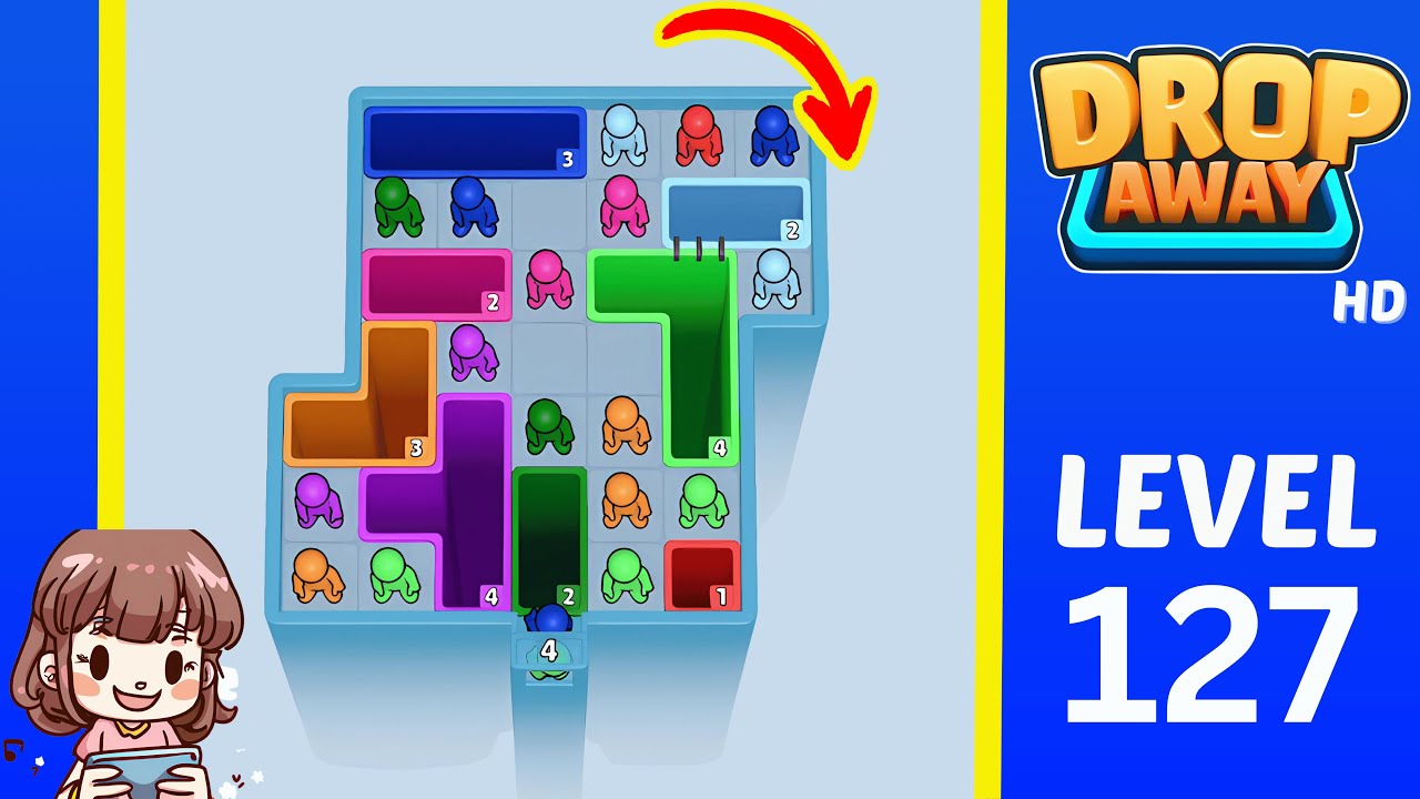 Drop Away Level 127: Drop Away Level 127 - Walkthrough Solution Game