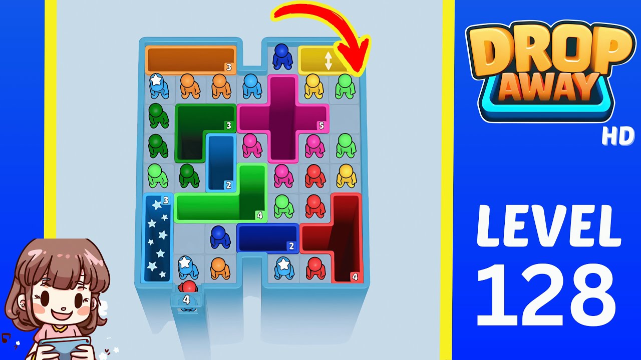 Drop Away Level 128: Drop Away Level 128 - Walkthrough Solution Game