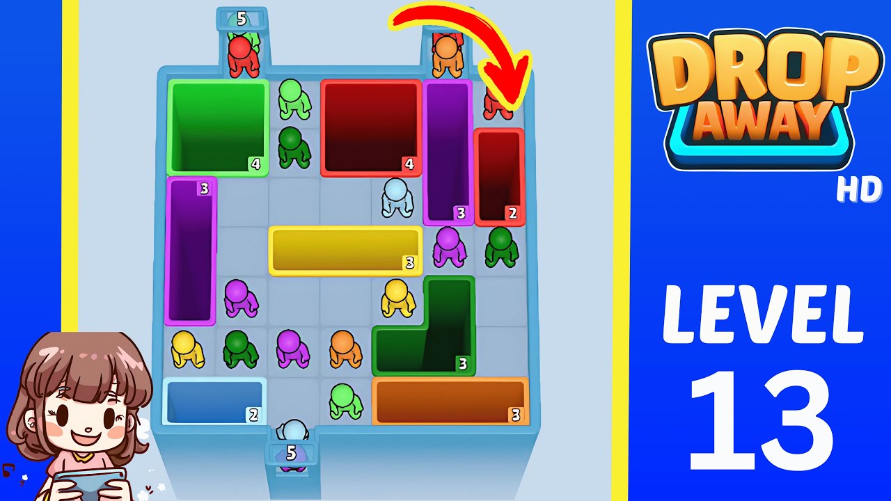Drop Away Level 13: Drop Away Level 13 - Walkthrough Solution Game