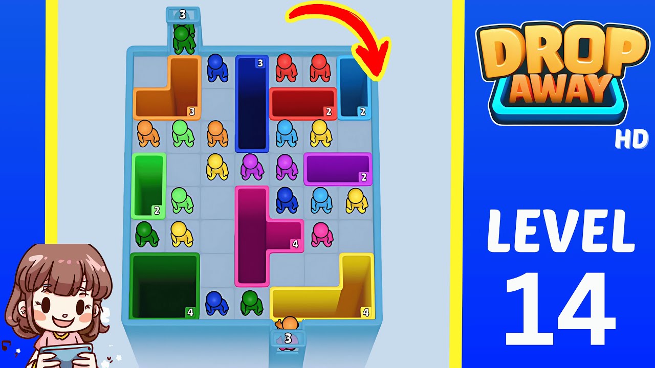 Drop Away Level 14: Drop Away Level 14 - Walkthrough Solution Game