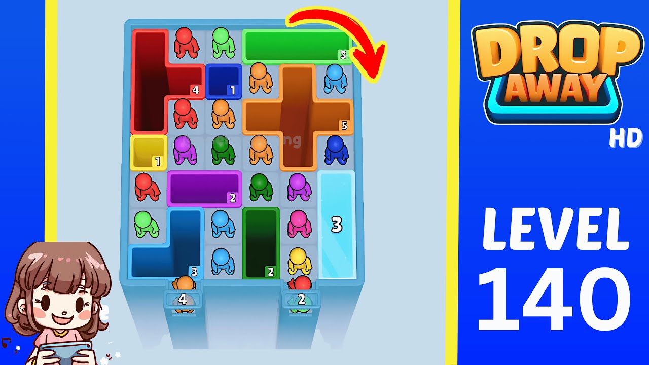 Drop Away Level 140: Drop Away Level 140 - Walkthrough Solution Game