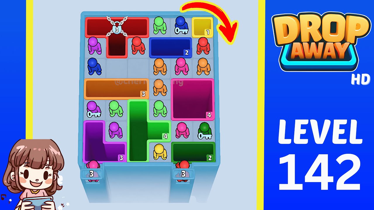 Drop Away Level 142: Drop Away Level 142 - Walkthrough Solution Game