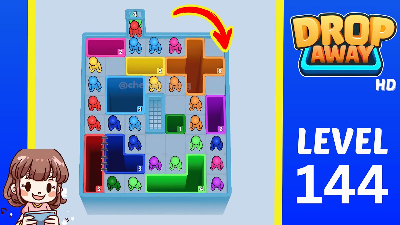 Drop Away Level 144: Drop Away Level 144 - Walkthrough Solution Game