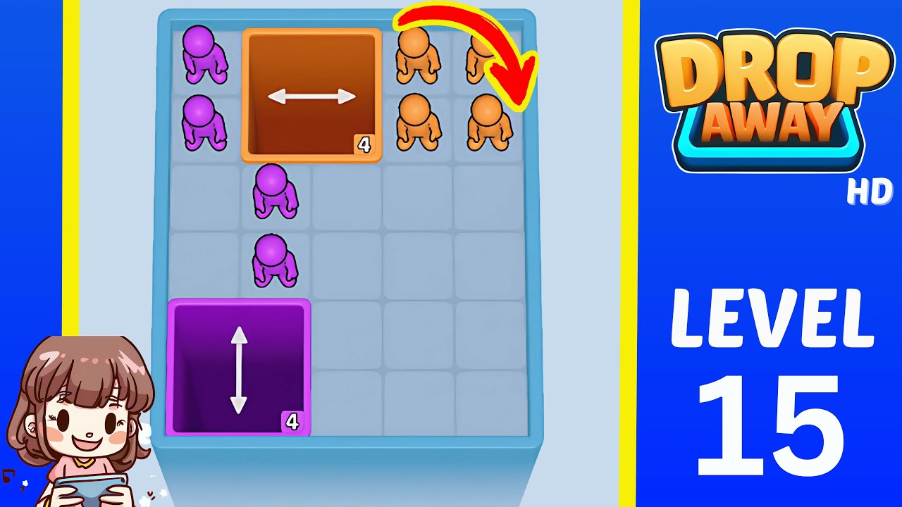 Drop Away Level 15: Drop Away Level 15 - Walkthrough Solution Game