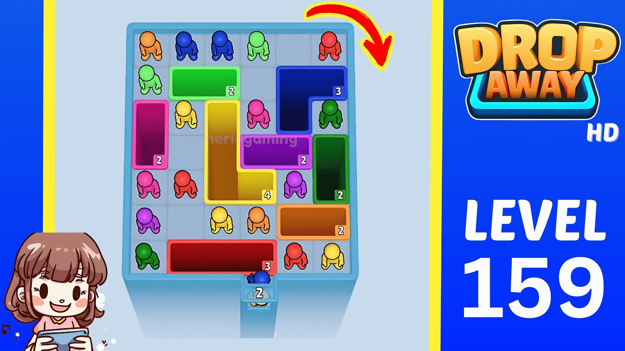 Drop Away Level 159: Drop Away Level 159 - Walkthrough Solution Game