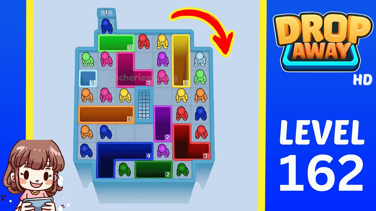 Drop Away Level 162: Drop Away Level 162 - Walkthrough Solution Game