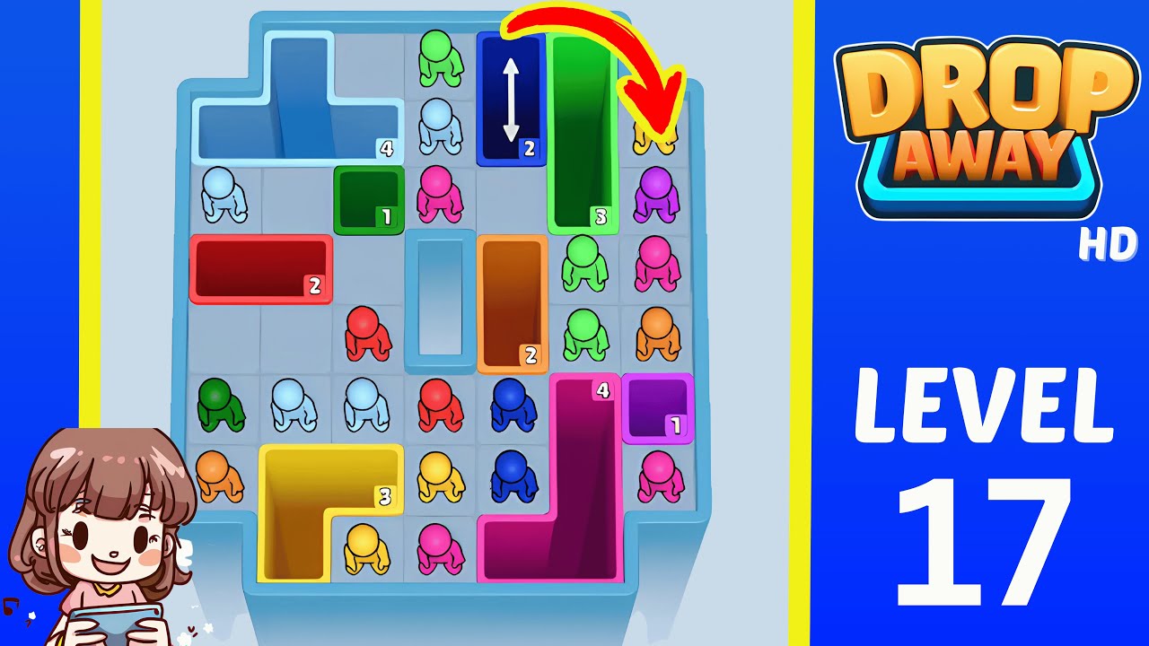 Drop Away Level 17: Drop Away Level 17 - Walkthrough Solution Game
