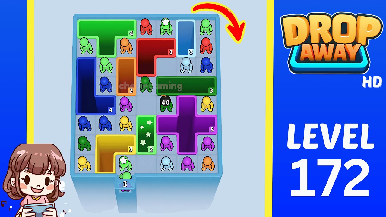 Drop Away Level 172: Drop Away Level 172 - Walkthrough Solution Game