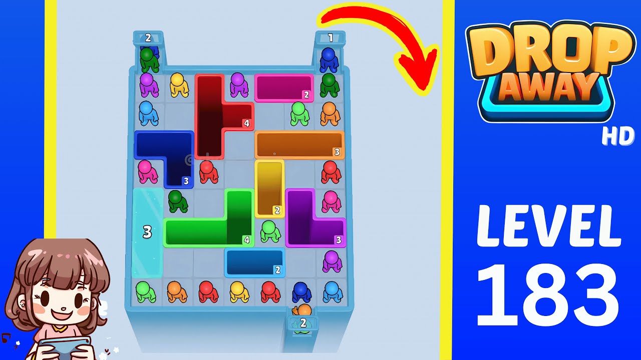 Drop Away Level 183: Drop Away Level 183 - Walkthrough Solution Game