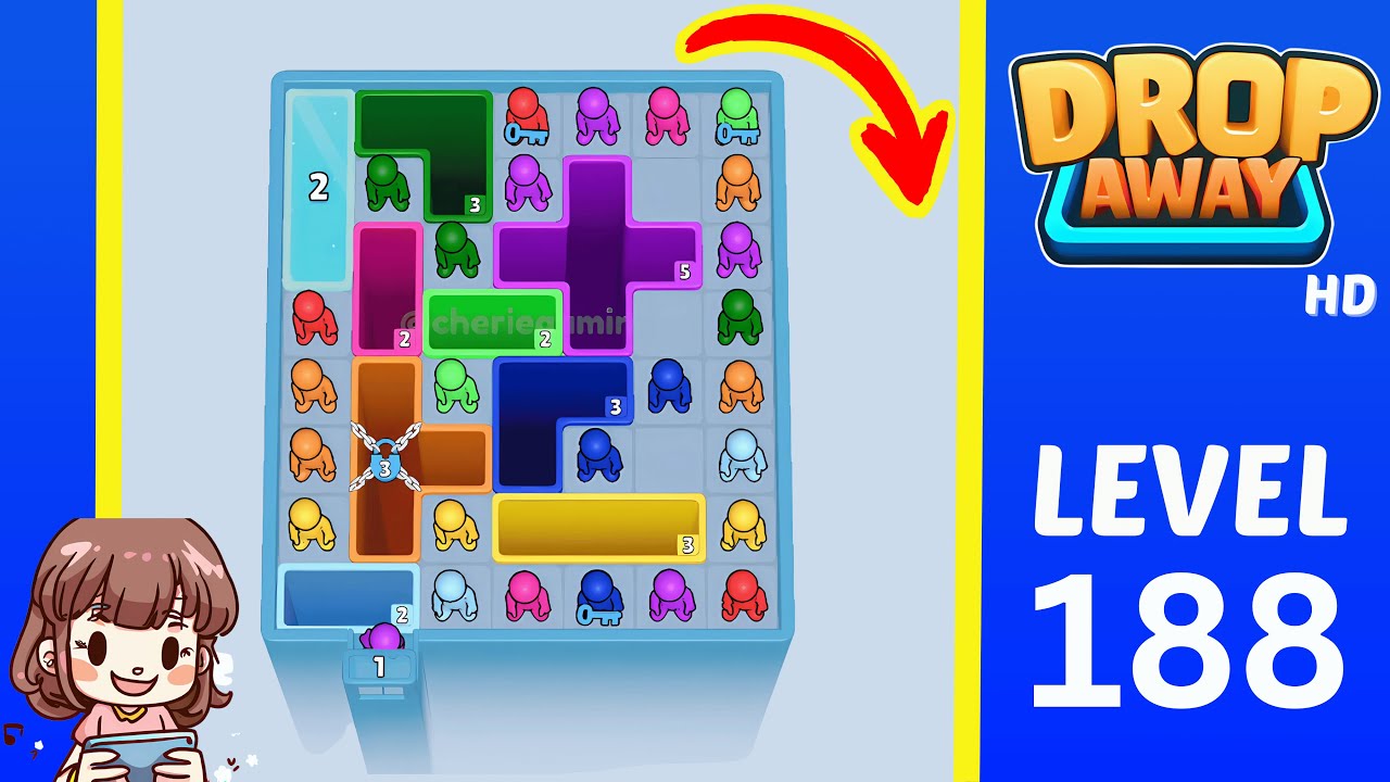 Drop Away Level 188: Drop Away Level 188 - Walkthrough Solution Game