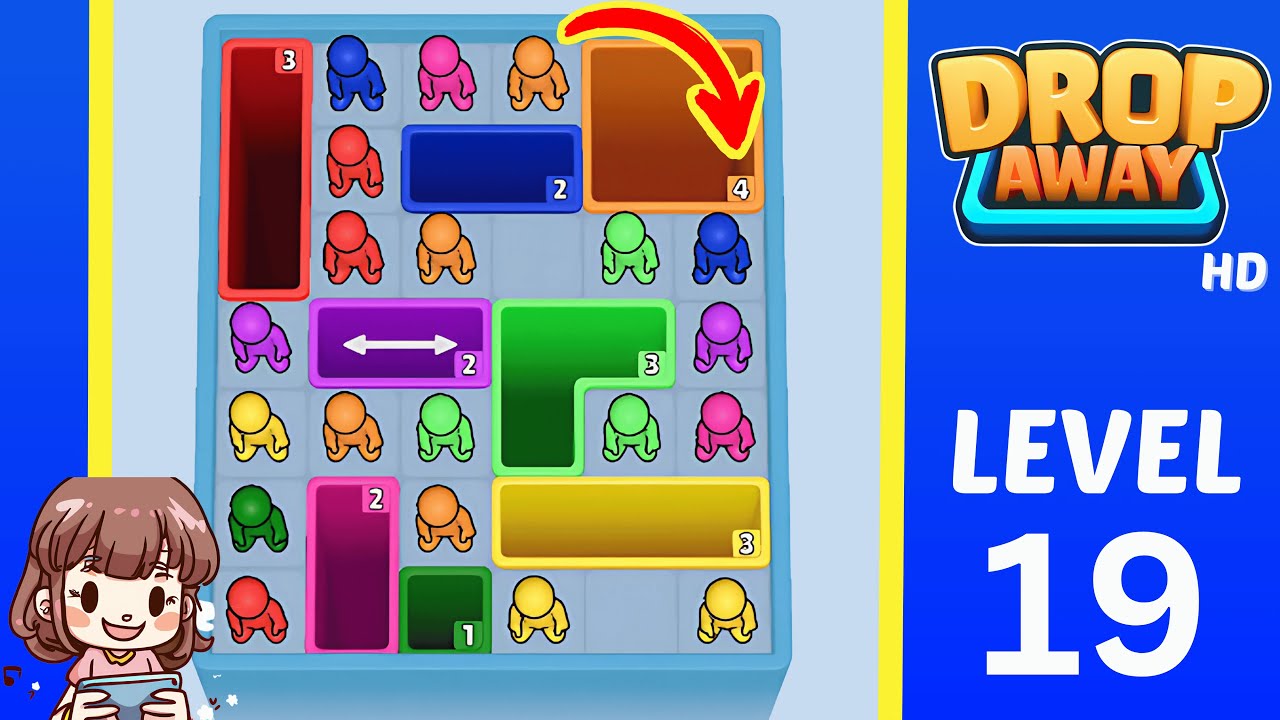 Drop Away Level 19: Drop Away Level 19 - Walkthrough Solution Game