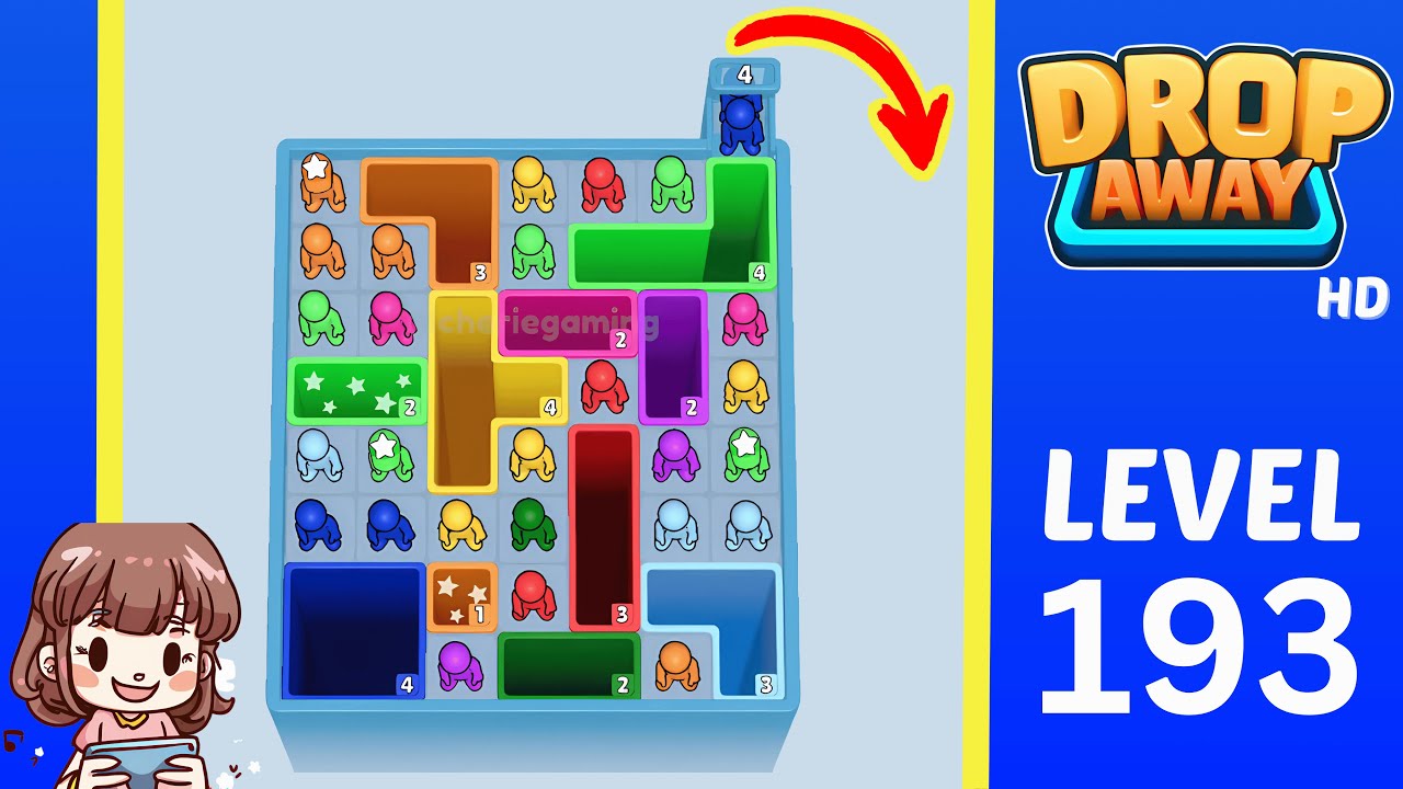Drop Away Level 193: Drop Away Level 193 - Walkthrough Solution Game