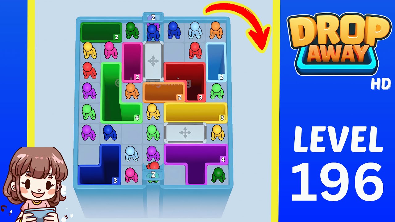 Drop Away Level 196: Drop Away Level 196 - Walkthrough Solution Game