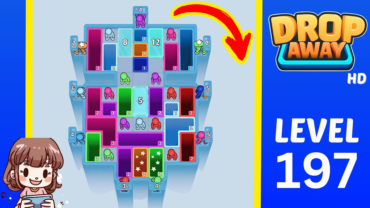 Drop Away Level 197: Drop Away Level 197 - Walkthrough Solution Game