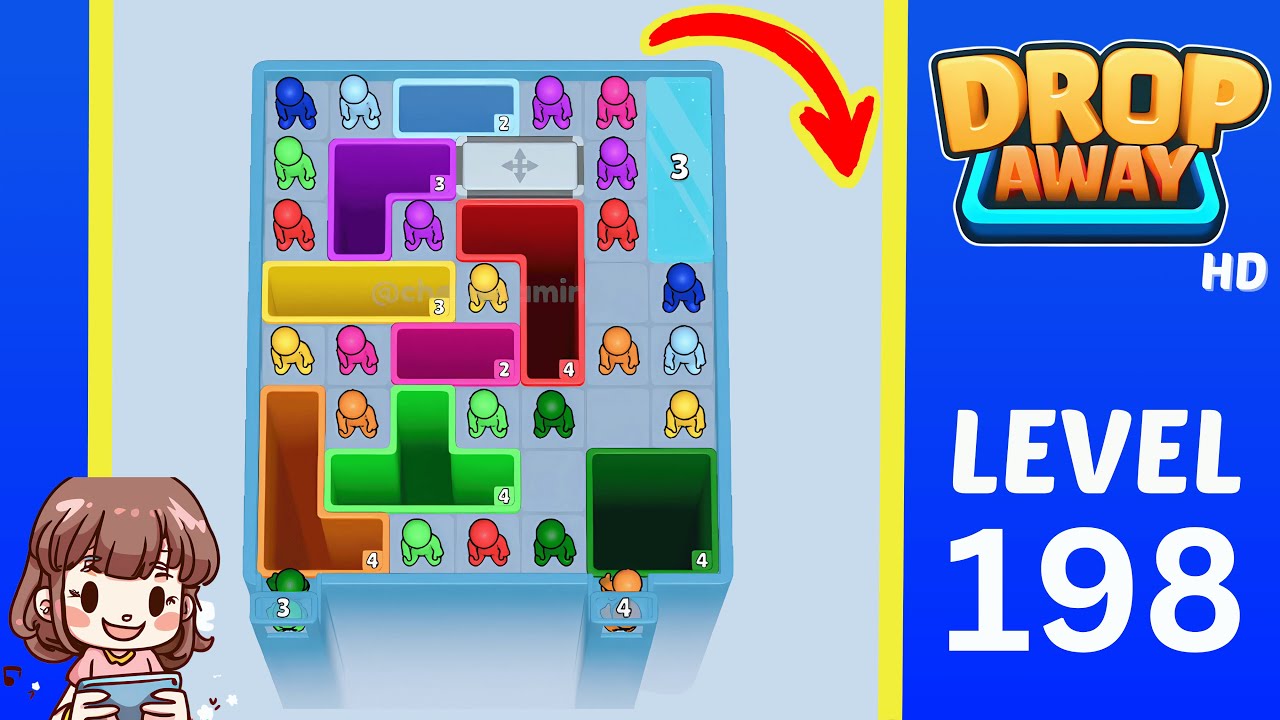 Drop Away Level 198: Drop Away Level 198 - Walkthrough Solution Game