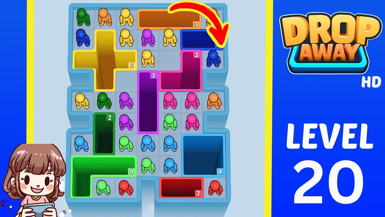 Drop Away Level 20: Drop Away Level 20 - Walkthrough Solution Game