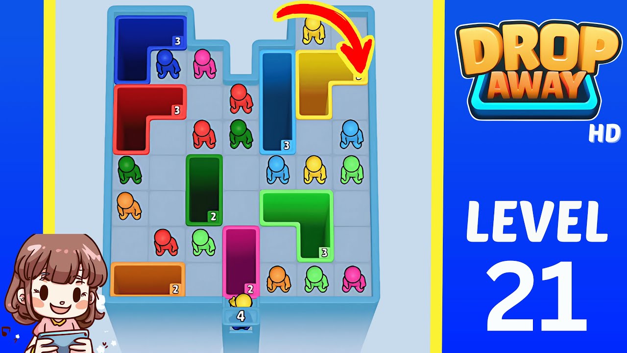 Drop Away Level 21: Drop Away Level 21 - Walkthrough Solution Game