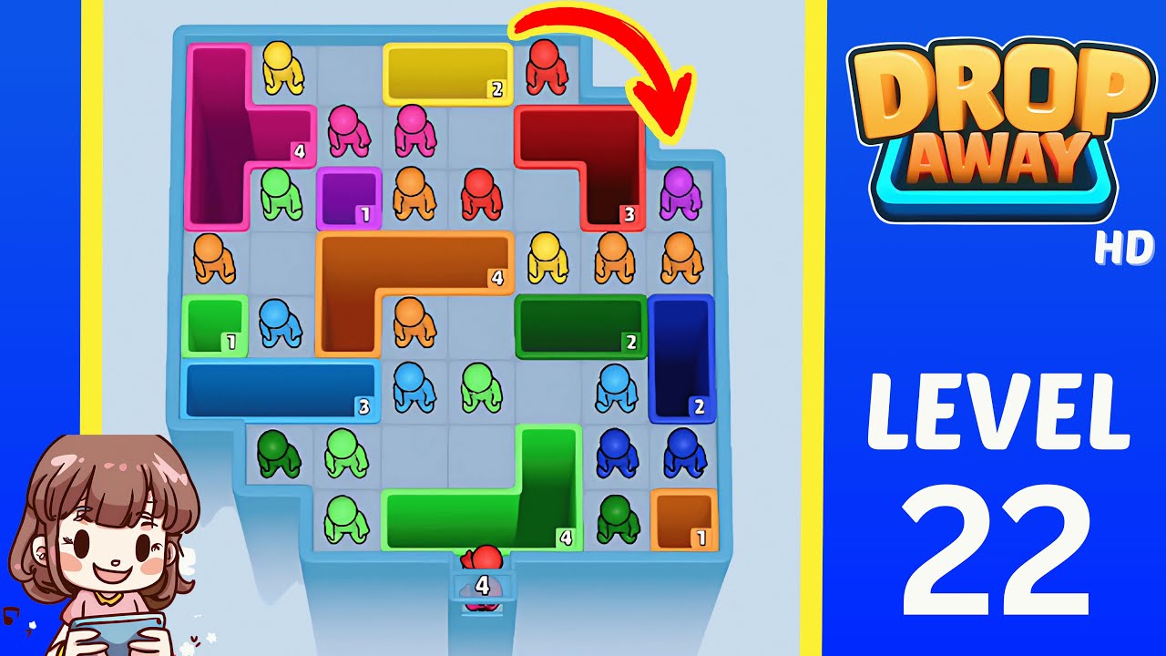 Drop Away Level 22: Drop Away Level 22 - Walkthrough Solution Game