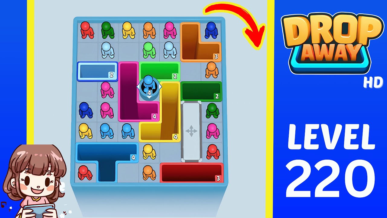 Drop Away Level 220: Drop Away Level 220 - Walkthrough Solution Game