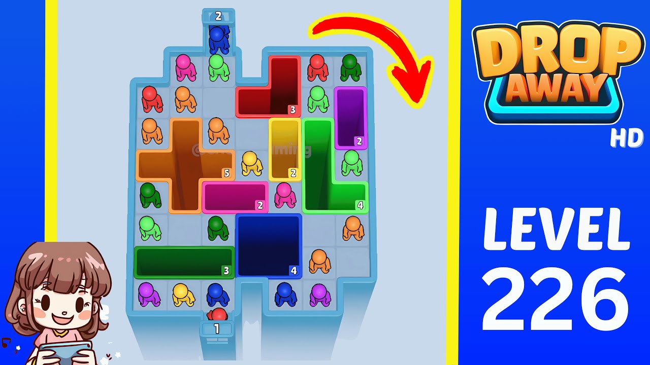 Drop Away Level 226: Drop Away Level 226 - Walkthrough Solution Game