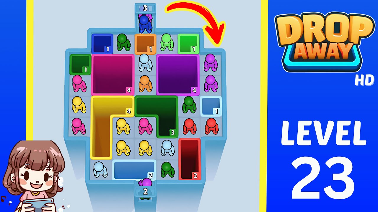 Drop Away Level 23: Drop Away Level 23 - Walkthrough Solution Game