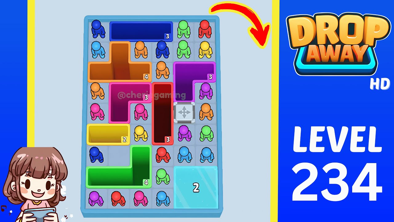 Drop Away Level 234: Drop Away Level 234 - Walkthrough Solution Game