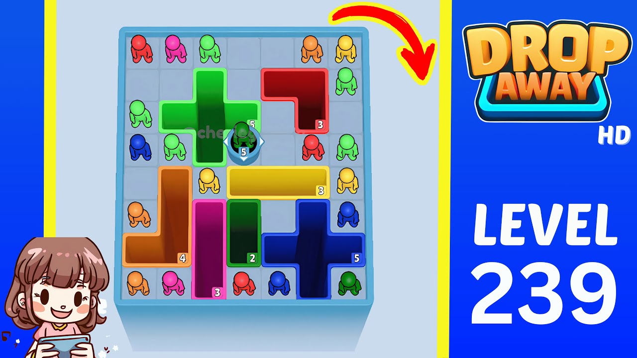 Drop Away Level 239: Drop Away Level 239 - Walkthrough Solution Game