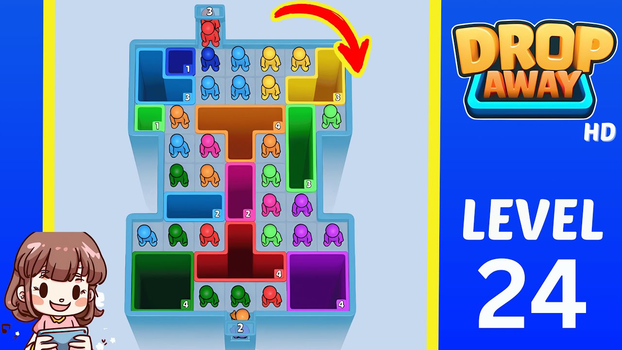 Drop Away Level 24: Drop Away Level 24 - Walkthrough Solution Game