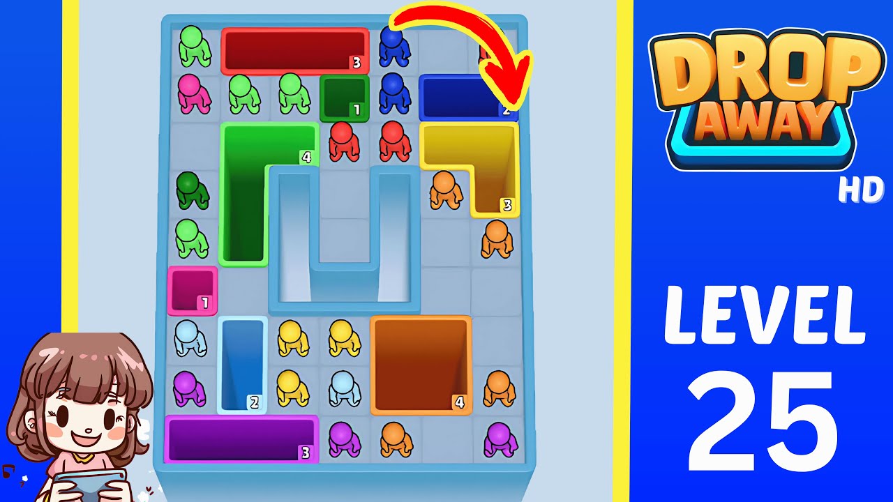 Drop Away Level 25: Drop Away Level 25 - Walkthrough Solution Game