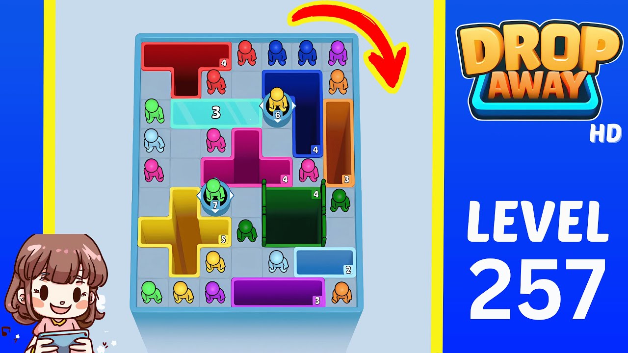 Drop Away Level 257: Drop Away Level 257 - Walkthrough Solution Game