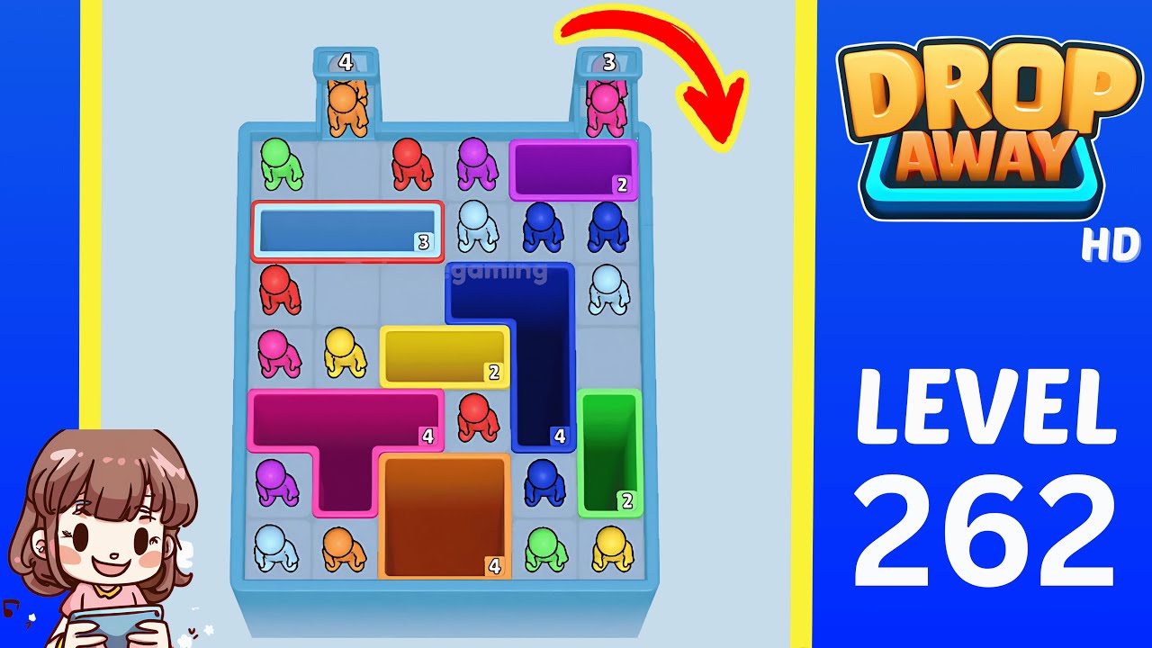 Drop Away Level 262: Drop Away Level 262 - Walkthrough Solution Game