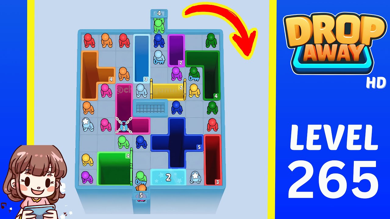 Drop Away Level 265: Drop Away Level 265 - Walkthrough Solution Game