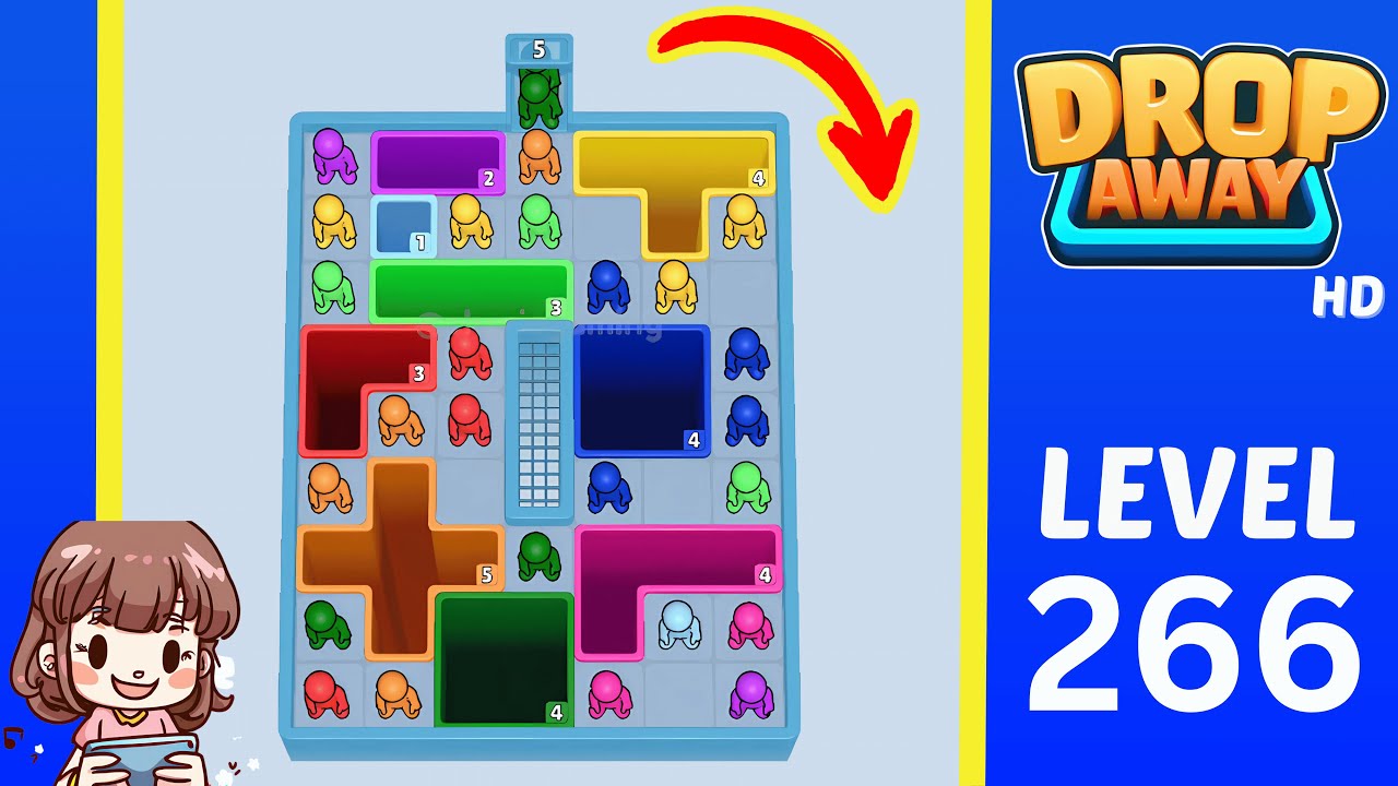 Drop Away Level 266: Drop Away Level 266 - Walkthrough Solution Game