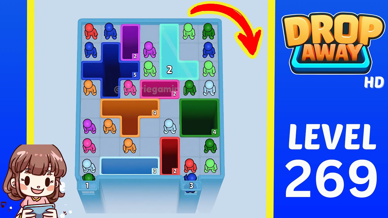 Drop Away Level 269: Drop Away Level 269 - Walkthrough Solution Game