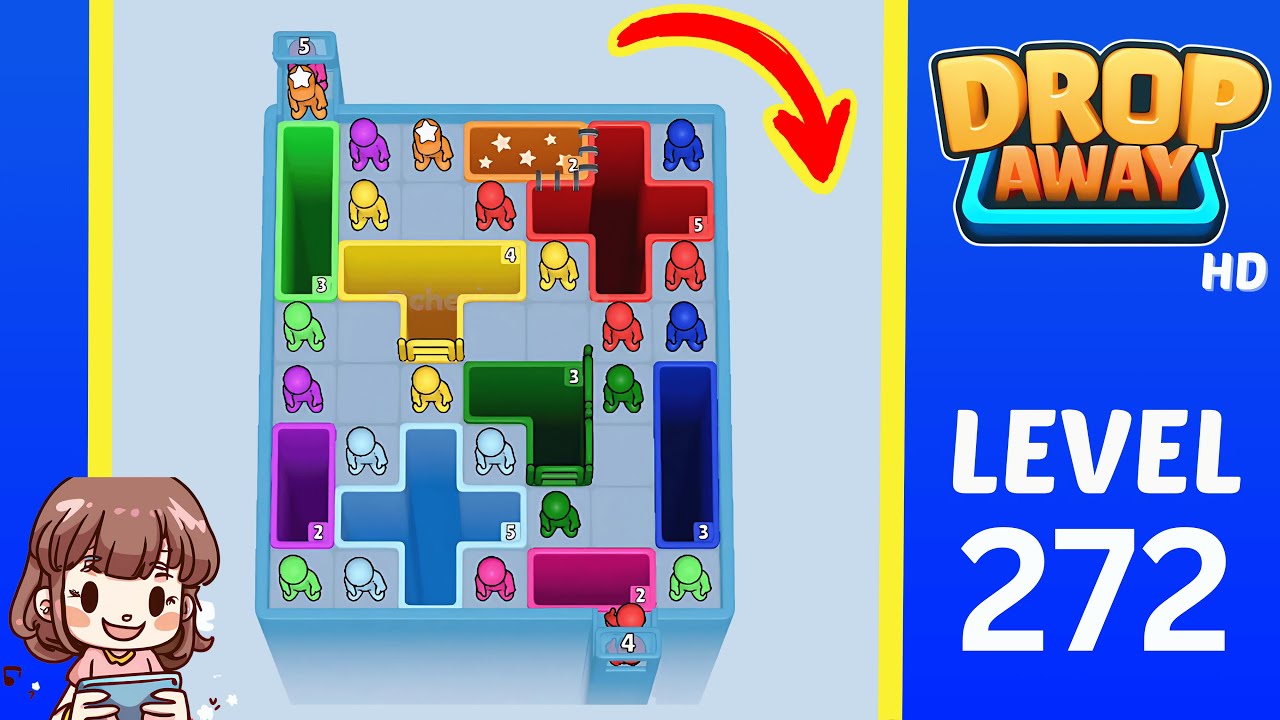 Drop Away Level 272: Drop Away Level 272 - Walkthrough Solution Game