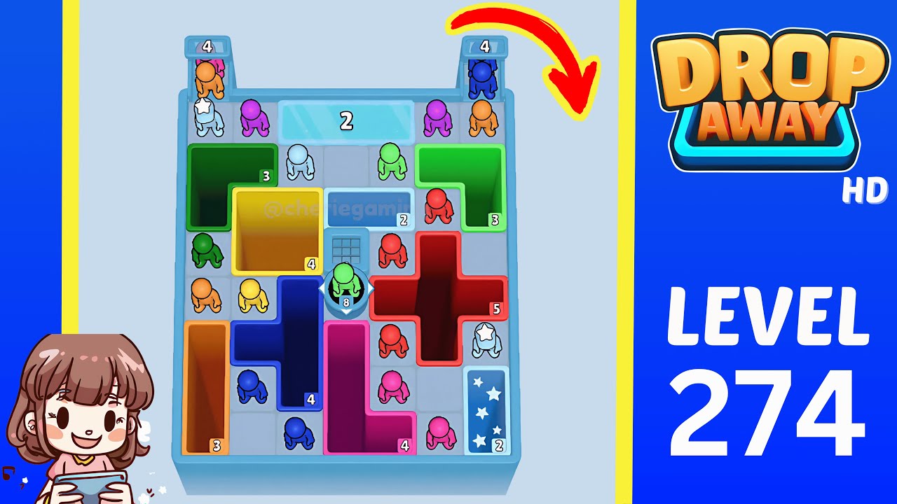 Drop Away Level 274: Drop Away Level 274 - Walkthrough Solution Game