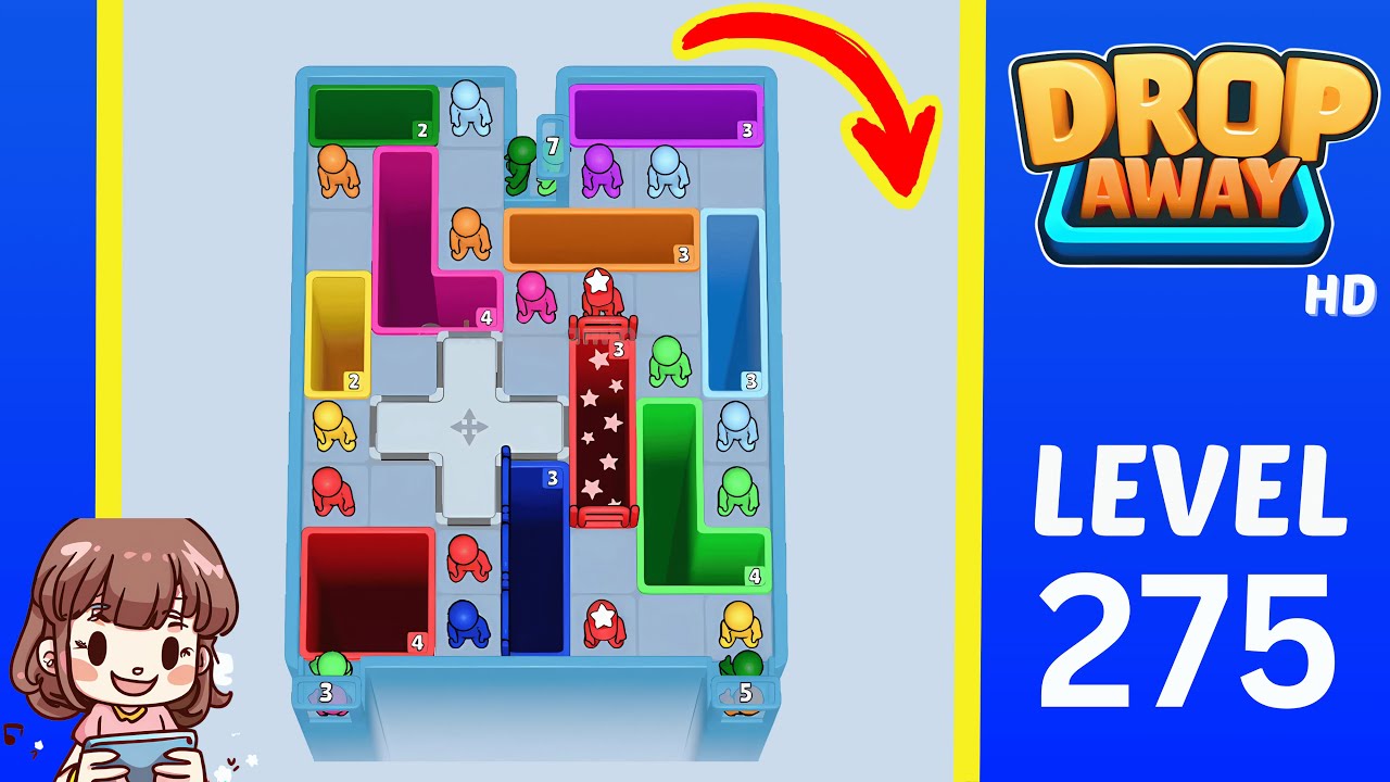 Drop Away Level 275: Drop Away Level 275 - Walkthrough Solution Game