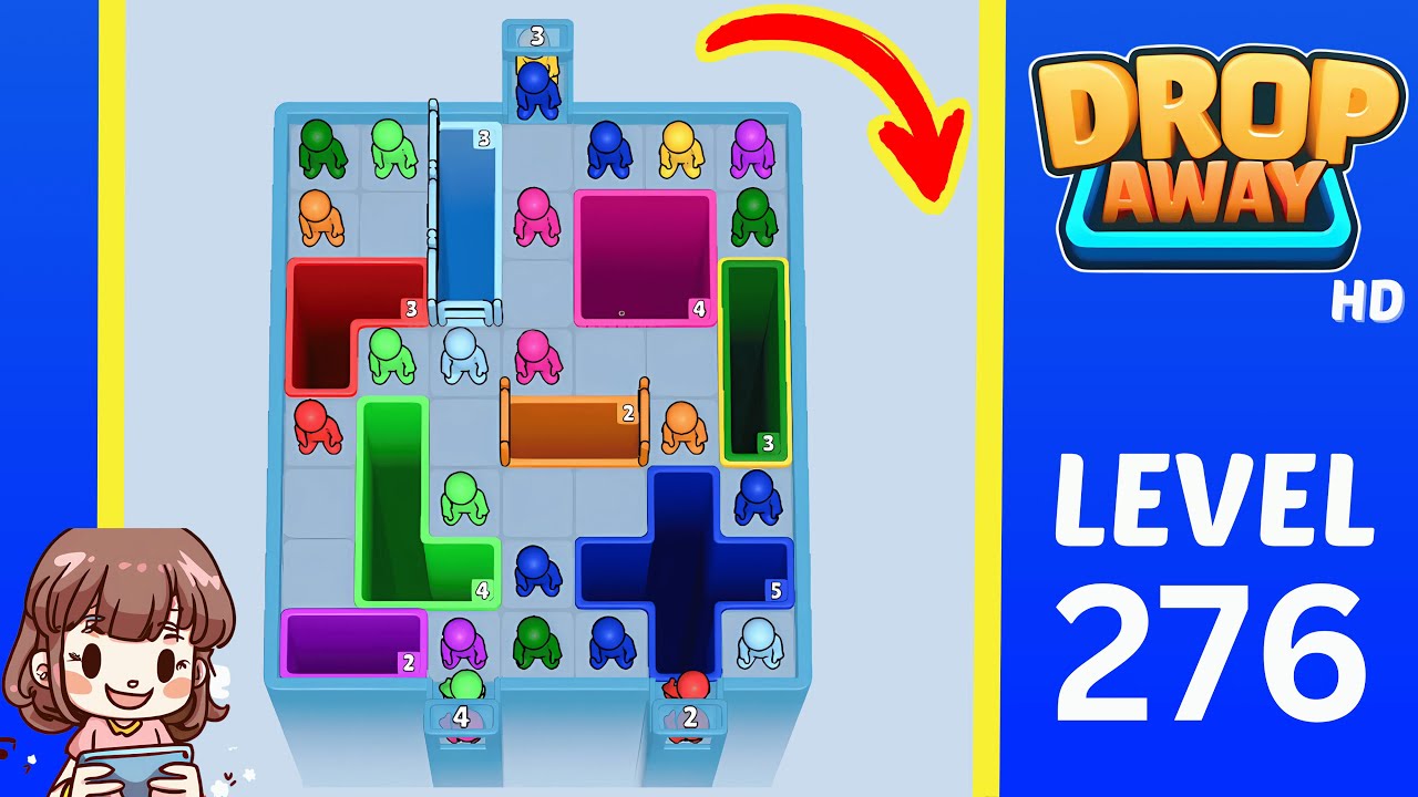 Drop Away Level 276: Drop Away Level 276 - Walkthrough Solution Game
