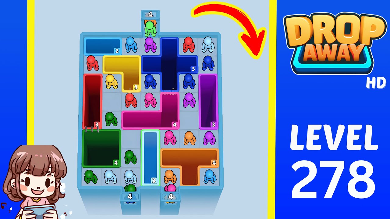 Drop Away Level 278: Drop Away Level 278 - Walkthrough Solution Game